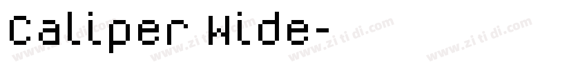 Caliper Wide字体转换